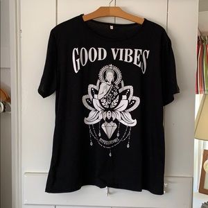 Good Vibes novelty tee, Size XXL